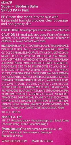 Skin79 Super Plus Beblesh Balm Triple Functions Pink BB Cream 7 Skin79 Super Plus Beblesh Balm Triple Functions Pink BB Cream -Mode Kosmetikgeschäft 2a6xaz4r9pfd