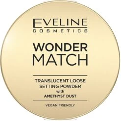Eveline Wonder Match Translucent Loose Setting Powder With Amethyst Dust