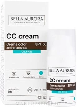 Bella Aurora CC Anti-Spot Cream SPF50 Oil Free -Mode Kosmetikgeschäft g9gnyn2jhqte