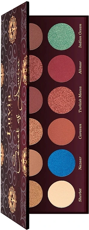 Luvia Cosmetics Secret Of Amira Eyeshadow Palette 1 Luvia Cosmetics Secret Of Amira Eyeshadow Palette