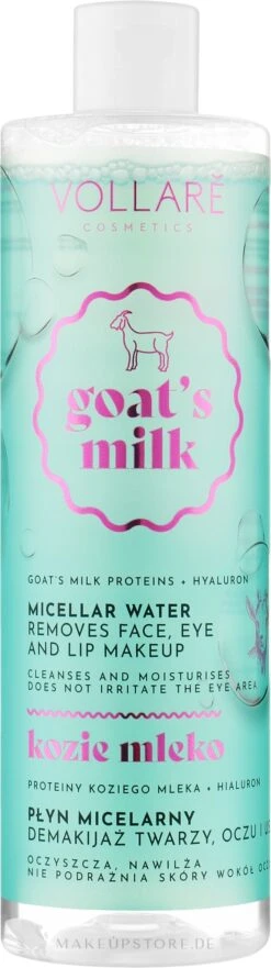 Vollare Goat's Milk Micellar Water Hedra Hyaluron 5 Vollare Goat's Milk Micellar Water Hedra Hyaluron -Mode Kosmetikgeschäft imiu32qll7pl