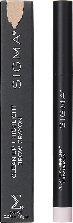 Sigma Beauty Clean Up +Highlight Brow Crayon 1 Sigma Beauty Clean Up +Highlight Brow Crayon