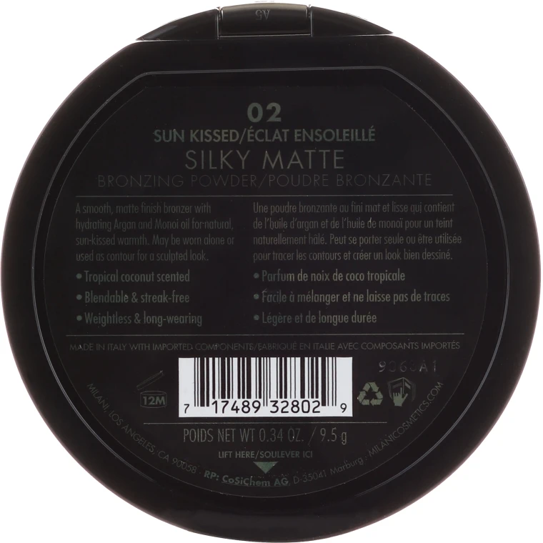 Milani Silky Matte Bronzing Powder 2 Milani Silky Matte Bronzing Powder - Image 2
