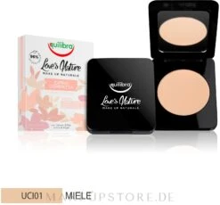 Equilibra Love's Nature Compact Face Powder -Mode Kosmetikgeschäft pqggiyvrpiki