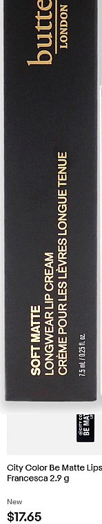 Butter London Soft Matte Lip Cream