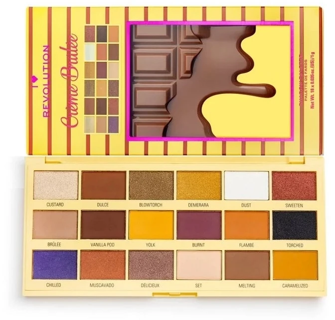 I Heart Revolution Eyeshadow Chocolate Palette Creme Brulee 1 I Heart Revolution Eyeshadow Chocolate Palette Creme Brulee