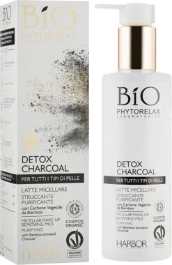 Phytorelax Laboratories Bio Phytorelax Detox Charcoal Micellar Make-Up Removing Milk