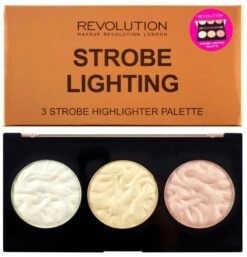 Makeup Revolution 3 Strobe Highlighter Palette -Mode Kosmetikgeschäft y5muec3qknhk