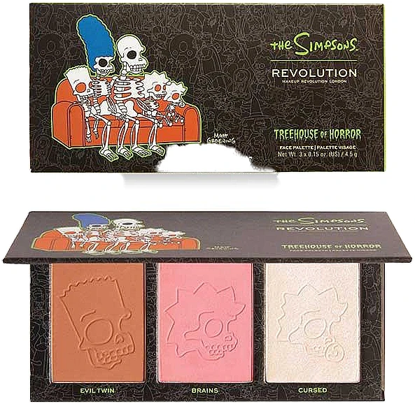 Makeup Revolution The Simpsons Treehouse Of Horror Face Palette Spooktacular 1 Makeup Revolution The Simpsons Treehouse Of Horror Face Palette Spooktacular